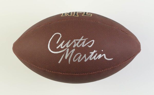 curtis martin signed football