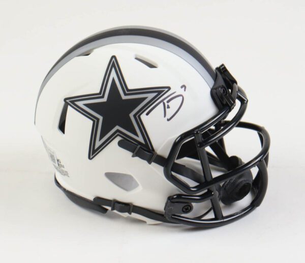 Trevon Diggs signed mini helmet sports memorabilia