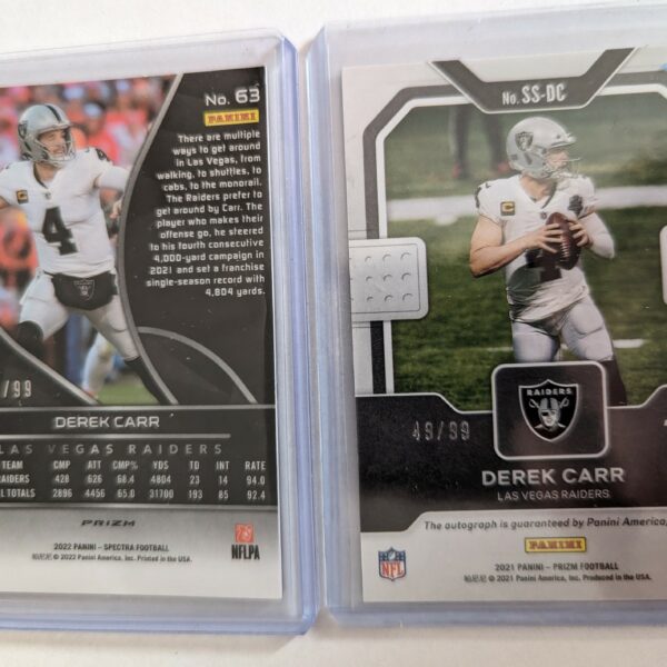 derek carr numbered