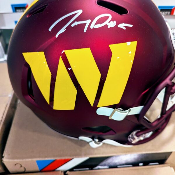 Jayden daniels signed full size helmet