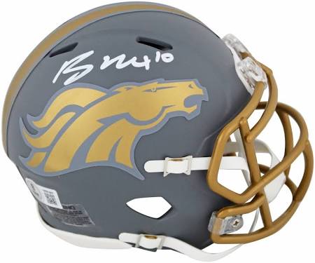 Bo Nix signed mini helmet